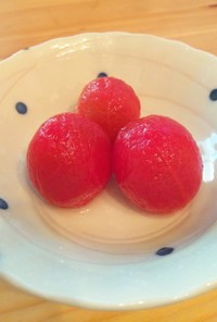 夏のデザート☆トマトのレモン漬け