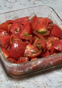 トマトのオリーブオイル漬け