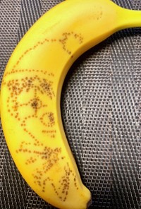 バナナの皮にイラスト