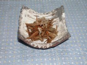 鶏の皮で作るキンピラ