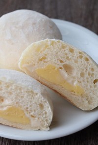 ダブルクリームのふんわり白パン