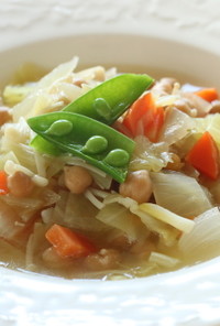 【健康】ひよこ豆と野菜のスープ