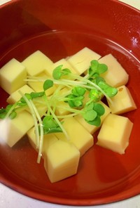 卵豆腐のすまし汁★白だしで簡単♪