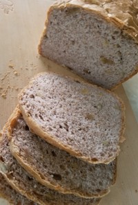 全粒粉とライ麦のシンプルで美味しいパン