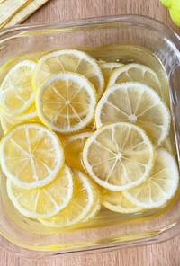 レモンの砂糖漬けとレモンシロップ