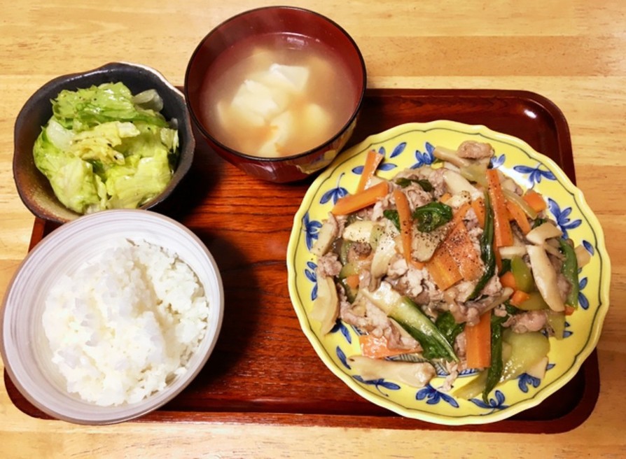 豚肉と青梗菜の中華炒めの画像