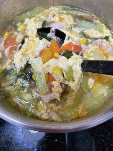 夏野菜　簡単スープの写真