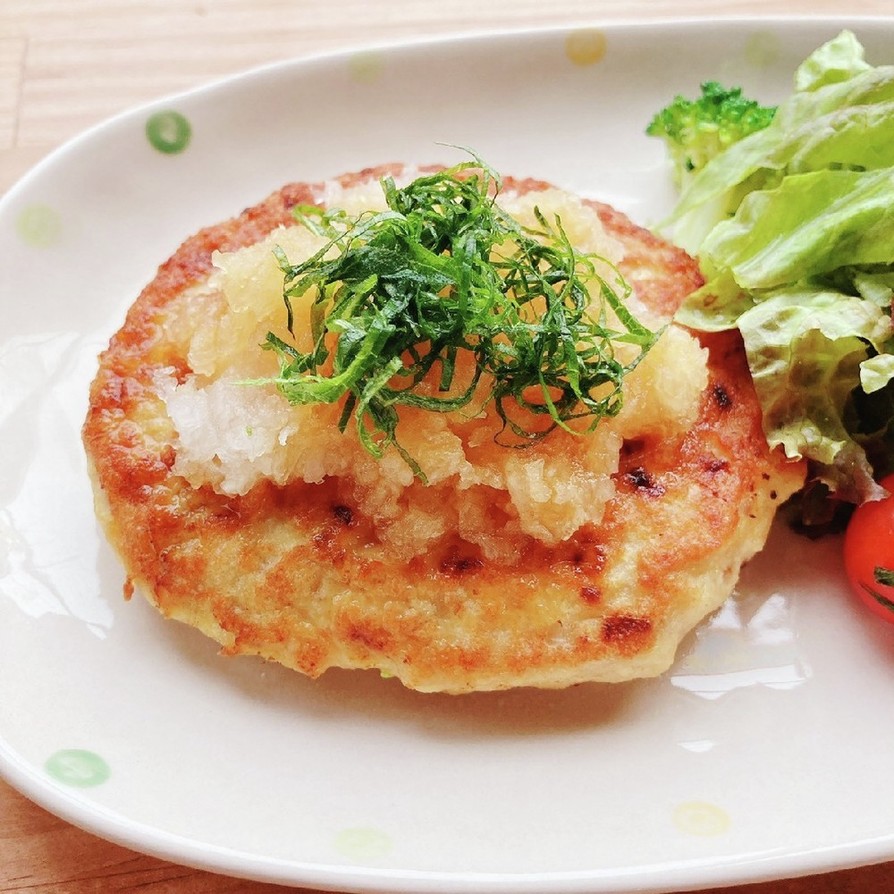 鶏ひき肉と豆腐のふわふわハンバーグ☆の画像