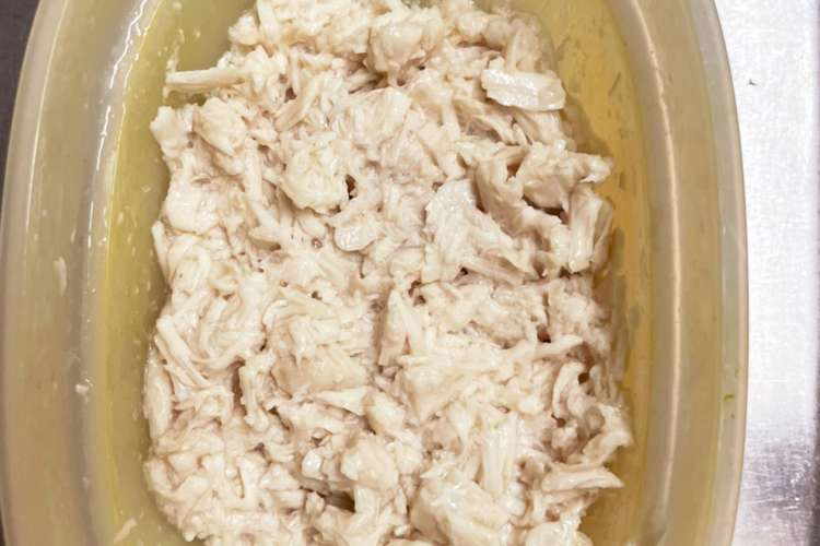 離乳食中期 レンジでささみ レシピ 作り方 By イトp夫婦 クックパッド 簡単おいしいみんなのレシピが375万品