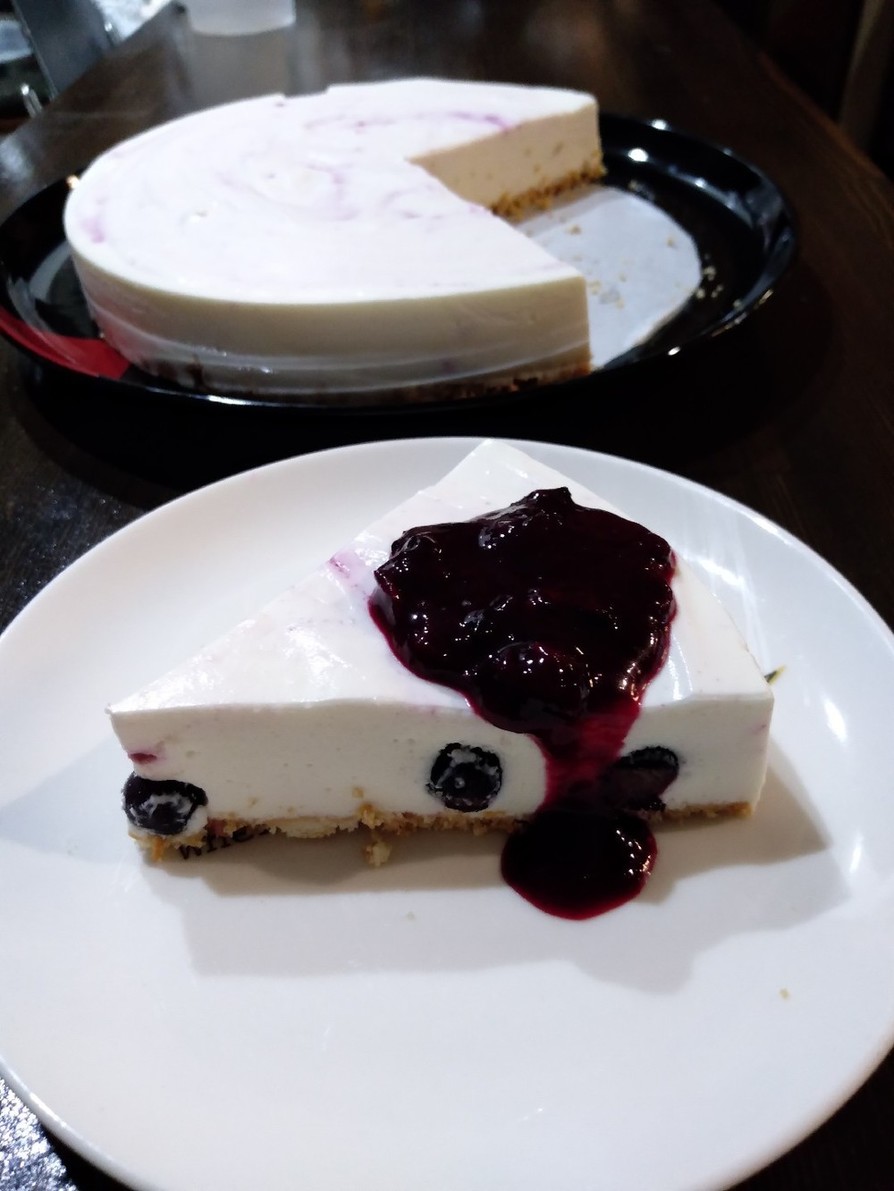 ふわふわブルーベリーレアチーズケーキの画像