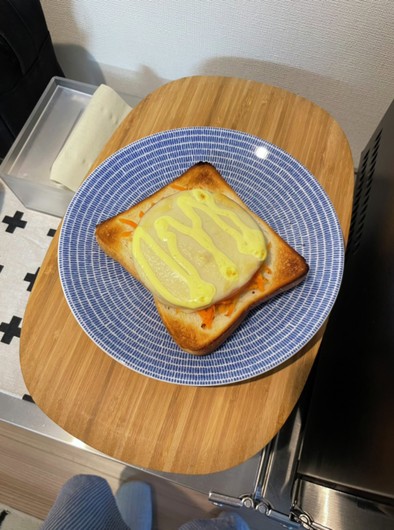 キャロットラペハムチーズトーストの写真