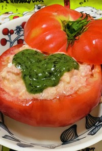 規格外トマトのカプレーゼ風サラダ