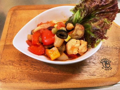 夏野菜たっぷりラタトゥイユ腸活バージョンの写真
