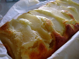 しっとり・・・洋ナシのパウンドケーキ