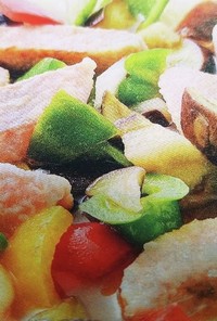 鮭とグリル野菜の甘酢漬け
