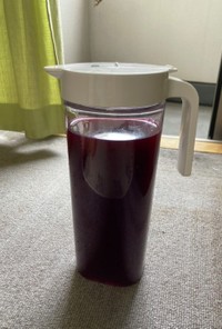 シークワーサーでサッパリ紫蘇ジュース