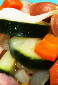 レンチン　夏野菜のコンソメ煮