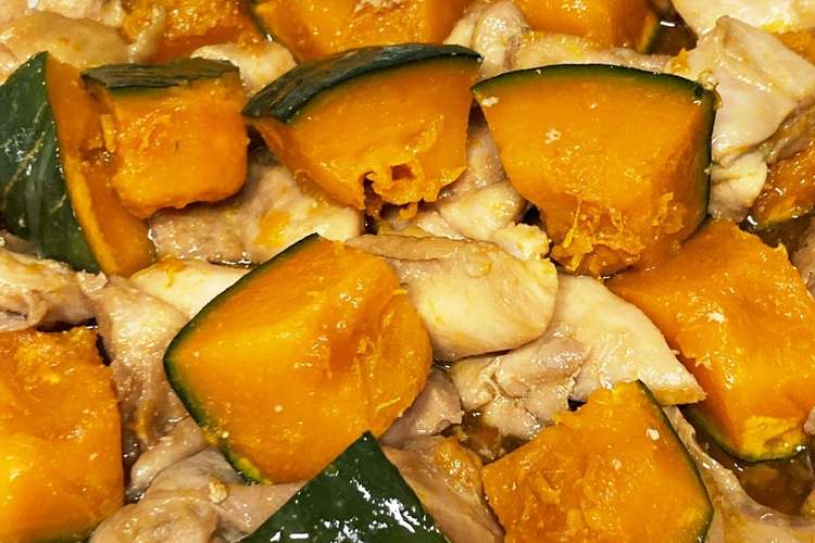レンジで簡単 鶏肉とかぼちゃの甘辛煮 レシピ 作り方 By Iketomo523 クックパッド 簡単おいしいみんなのレシピが360万品