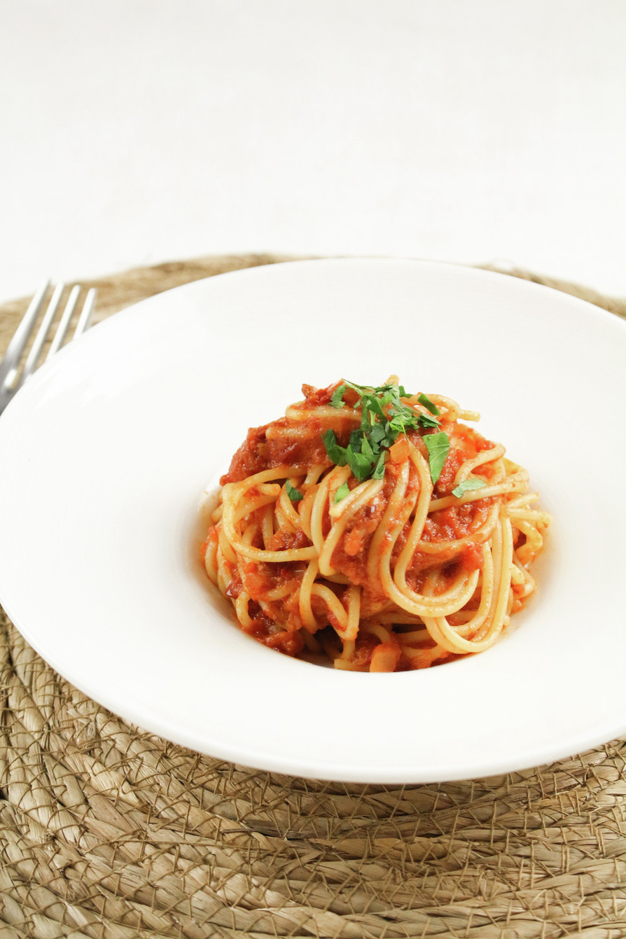 カラブリア風！ピリ辛トマトスパゲッティの画像
