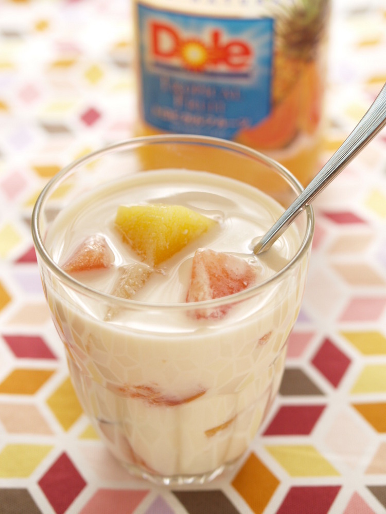 トロピカルフルーツヨーグルトティー by ochikeron 【クックパッド】 簡単おいしいみんなのレシピが396万品