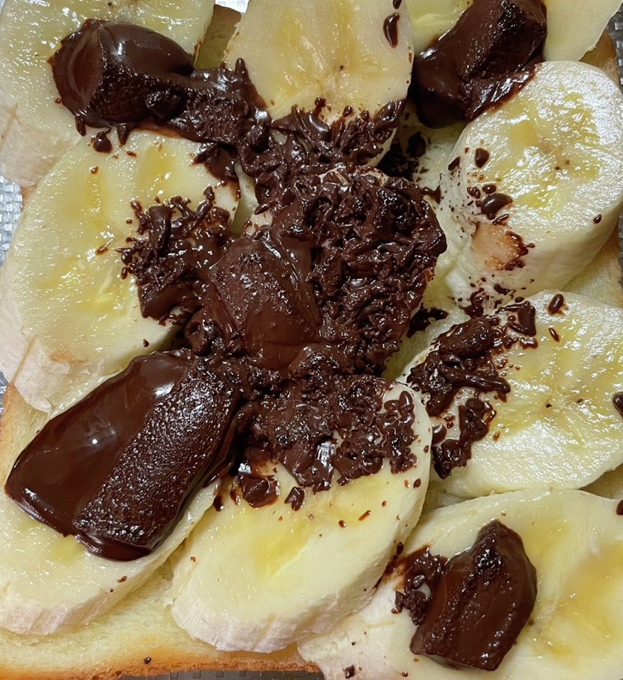 サクサクふわふわチョコバナナトーストの画像