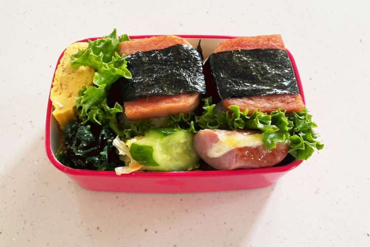 女子お弁当3 スパムおにぎり弁 レシピ 作り方 By Jmtr315 クックパッド 簡単おいしいみんなのレシピが376万品
