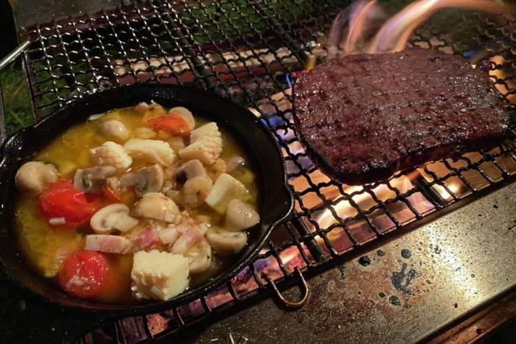 キャンプ飯 アヒージョ レシピ 作り方 By りょーーーこ クックパッド 簡単おいしいみんなのレシピが372万品