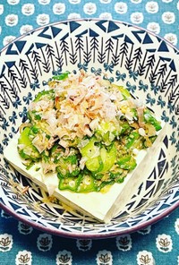 オクラ豆腐