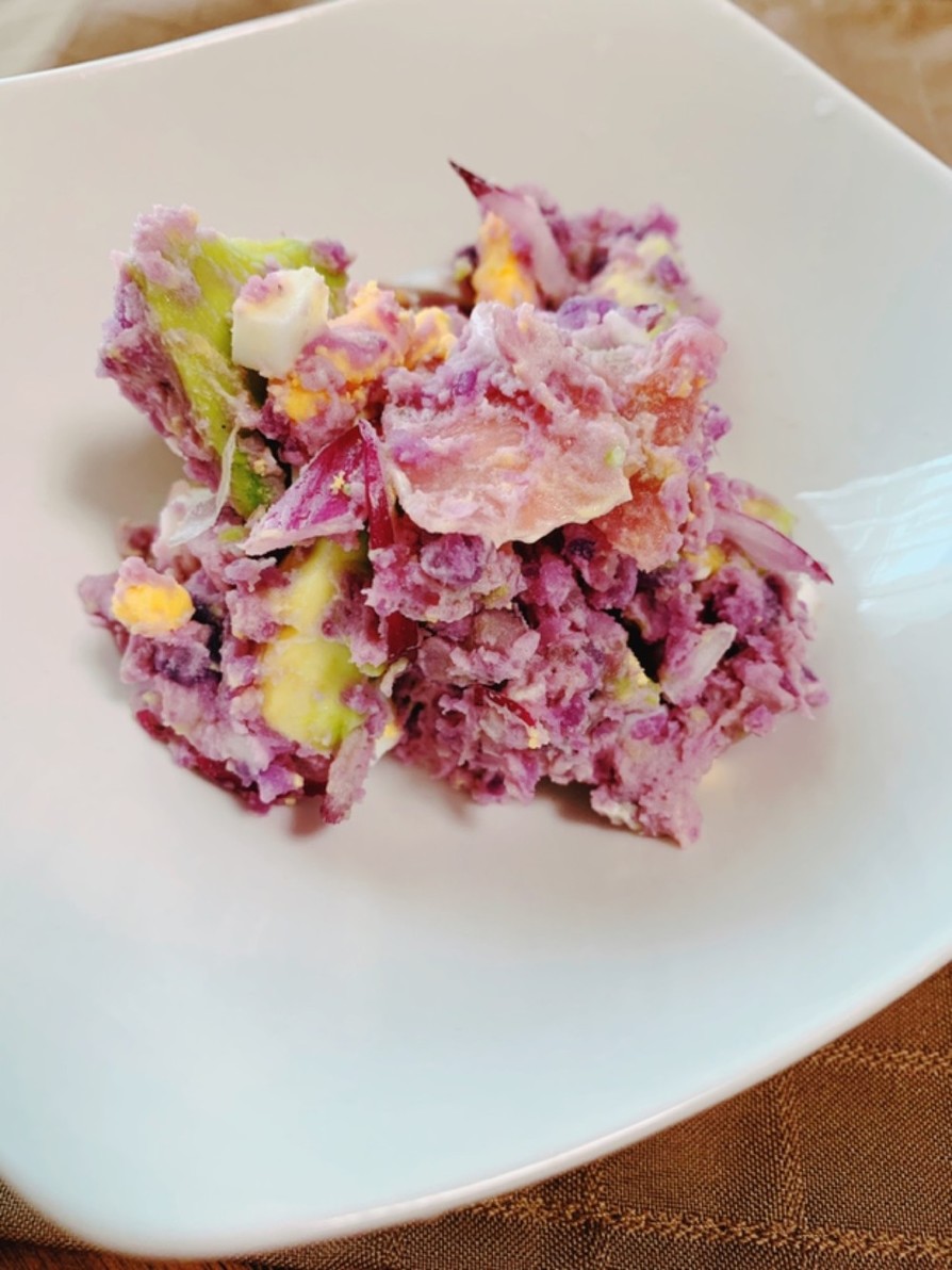 紫のポテトサラダ♪シャドークイーンの画像