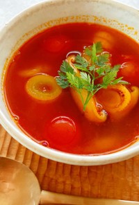 ベジ辛トマトスープ