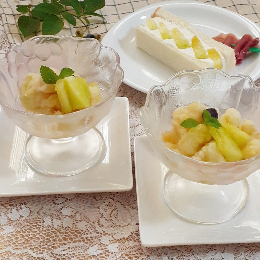 【野菜ソムリエ】京たんごメロンの冷菓		の画像
