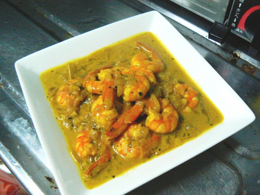 南インドのココナッツとエビのカレーのレシピ