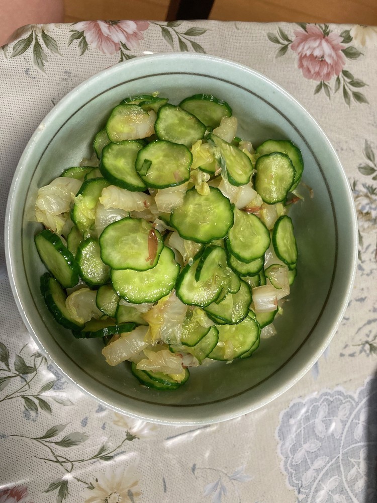 白菜と胡瓜のおかか和えの画像
