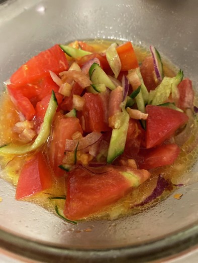 ♡トマトのオリーブオイルサラダ♡の写真
