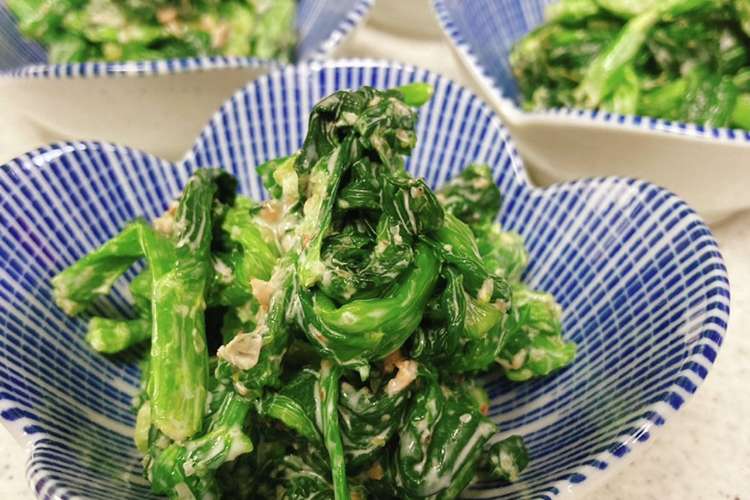 業務スーパーで一品 菜の花のわさび和え レシピ 作り方 By 新米幸せママ クックパッド 簡単おいしいみんなのレシピが365万品