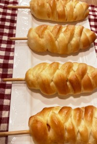 編み編み♡ソーセージパン
