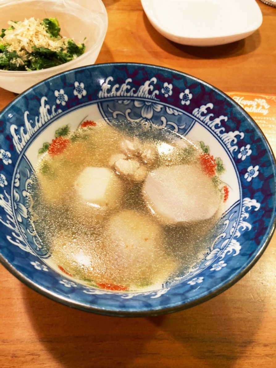 里芋と鶏肉の和風スープの画像