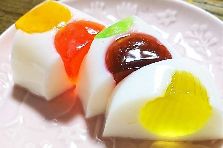 どっちも好き キラキラゼリーの牛乳寒天 レシピ 作り方 By ごはん好きパンも好き クックパッド 簡単おいしいみんなのレシピが366万品