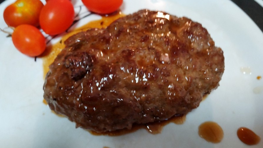 簡単美味・ステーキ風ハンバーグの画像