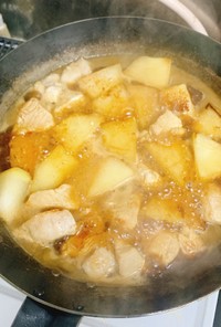 鶏肉と冬瓜の鶏がらスープ煮込み