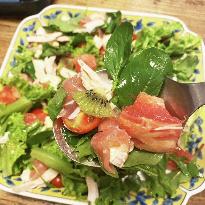 マンゴーベリーフルーツサラダのレシピ