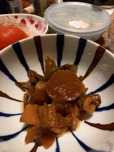 きゅうりと生姜の煮物の写真