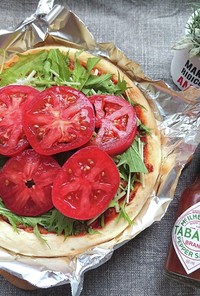 トマト水菜のオリンピックピザ業務スーパー