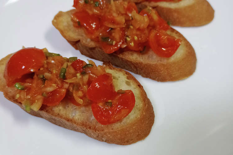 ミニトマトでサルサ風ソース レシピ 作り方 By Romys クックパッド 簡単おいしいみんなのレシピが358万品