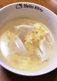 水餃子の卵スープ