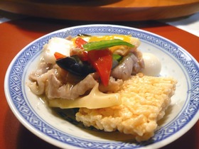 おこげの八宝菜あんかけ