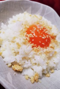 ポテト丸(ベビースター)on卵かけご飯