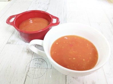 腐りかけたトマトの救出方法トマトのスープの写真