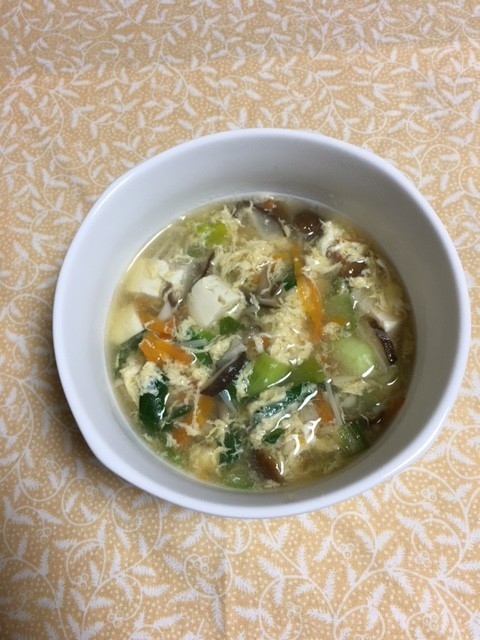 中華風きのこスープの画像