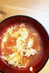 超簡単トマトと卵のスープ